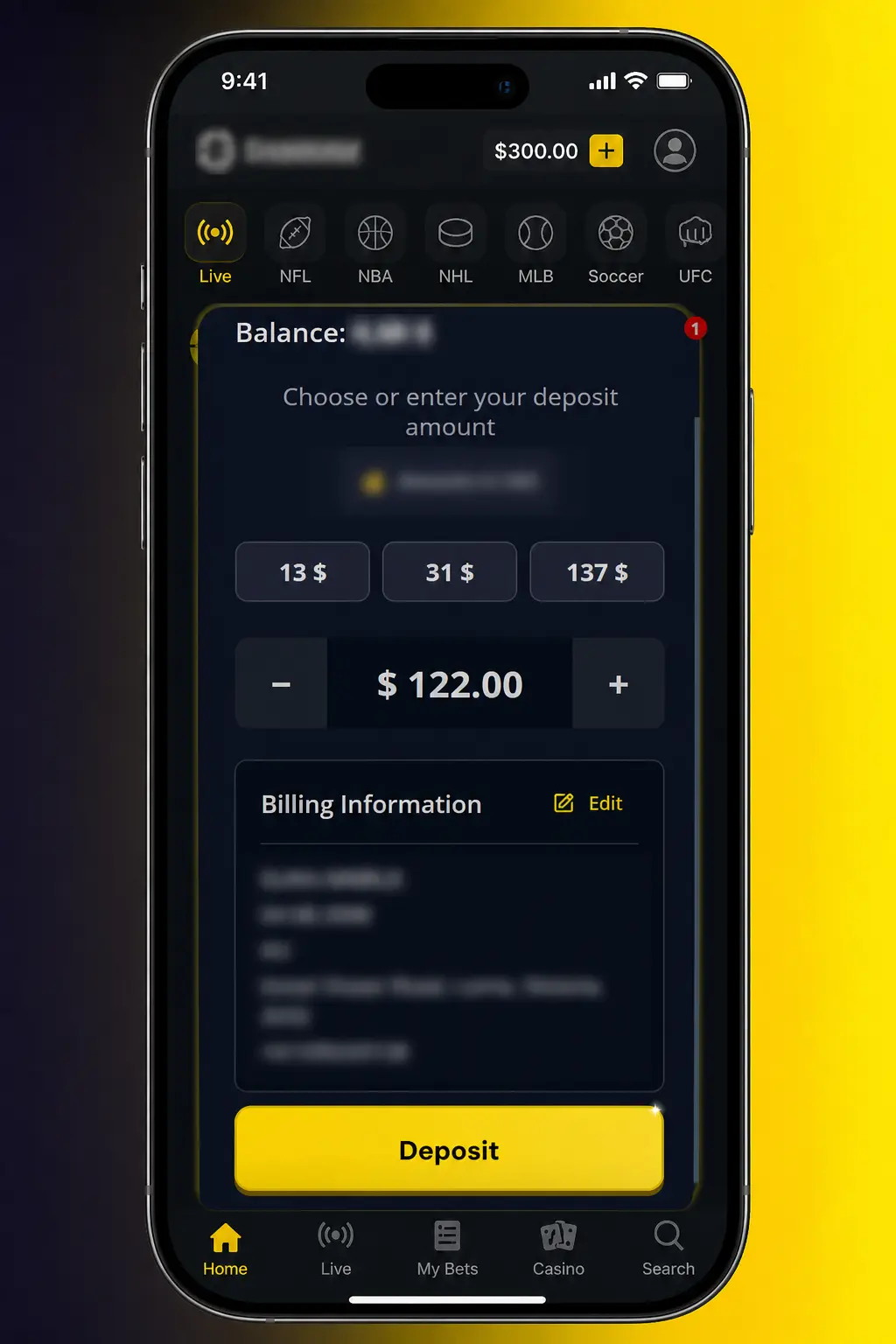 Step-by-step screenshot showing how to place a tennis bet on KoalaBet, from selecting a tournament to confirming the stake.