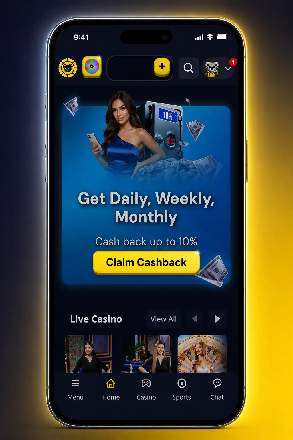 5-step guide to registering, verifying, funding, and joining a table at KoalaBet Live Casino