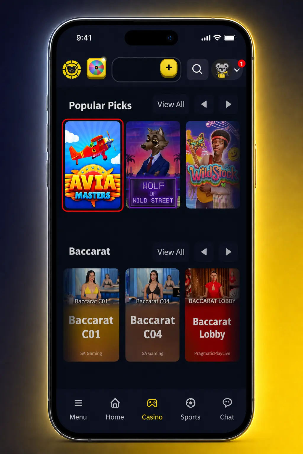 Steps to sign up, verify, deposit and start playing roulette, blackjack, baccarat or poker at KoalaBet Live Casino.