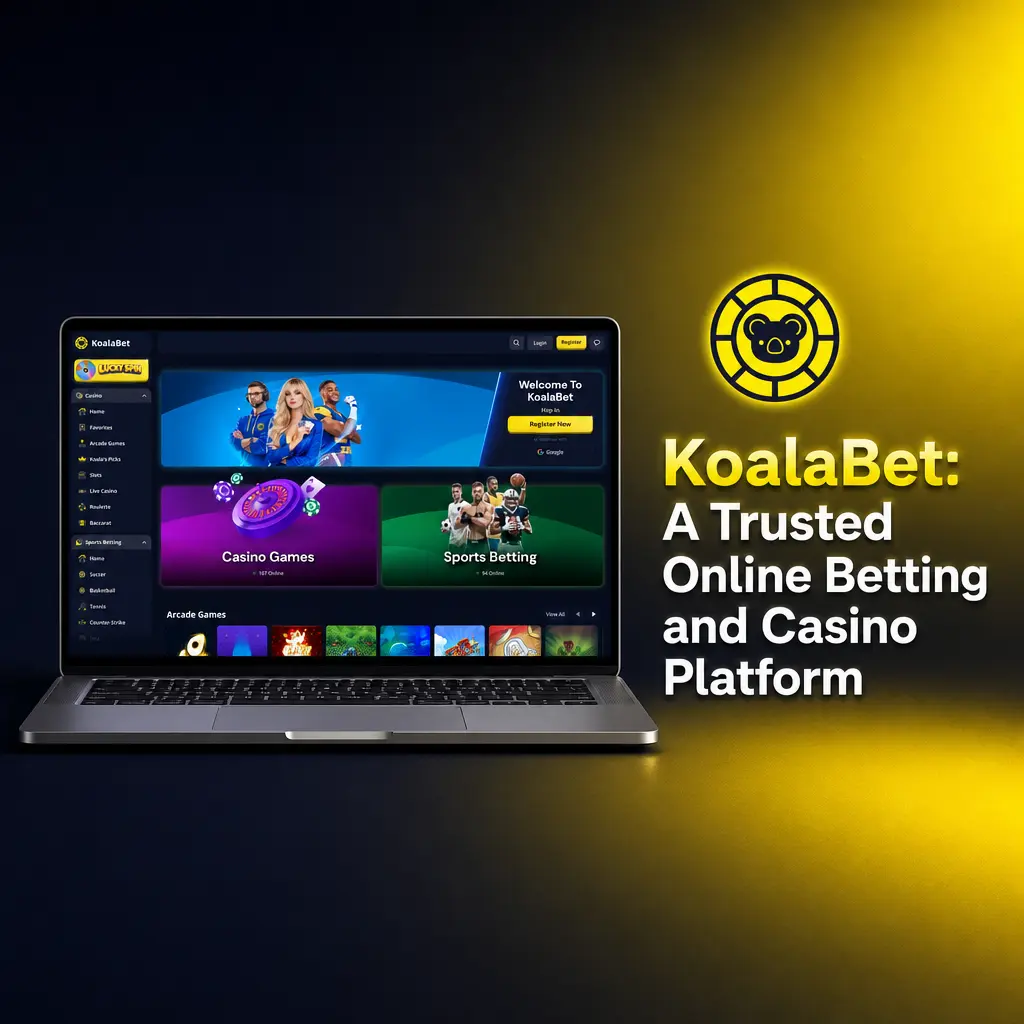 KoalaBet online betting and casino platform interface showing AFL, NRL, cricket, and tennis markets for Australian players